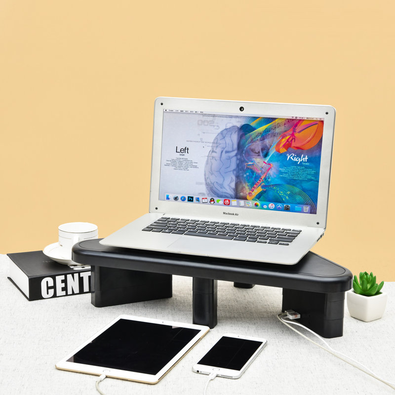 DAC Ergonomics Dac® Stax Mp214 Ergonomic HeightAdjustable Corner Monitor Riser/Laptop Stand